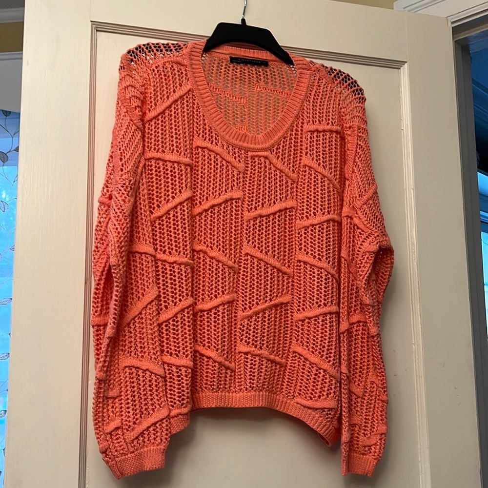 Coral Open stitch sweater